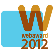 2012 WebAward for Non-Profit Standard of Excellencefor the Art Alliance for Contemporary Glass website