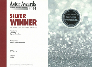 2014 Silver Aster AwardRegency Home Care Website
