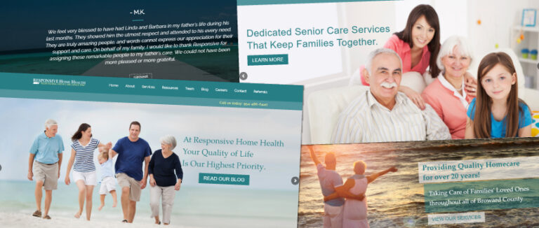 home care web design