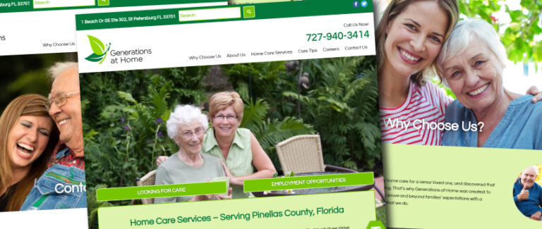 Generations at Home website
