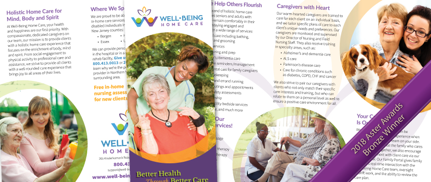 how to sell home health care services with a brochure