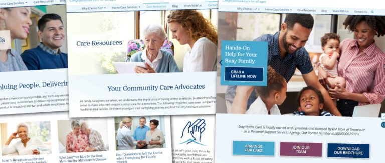 Stay Home Care website