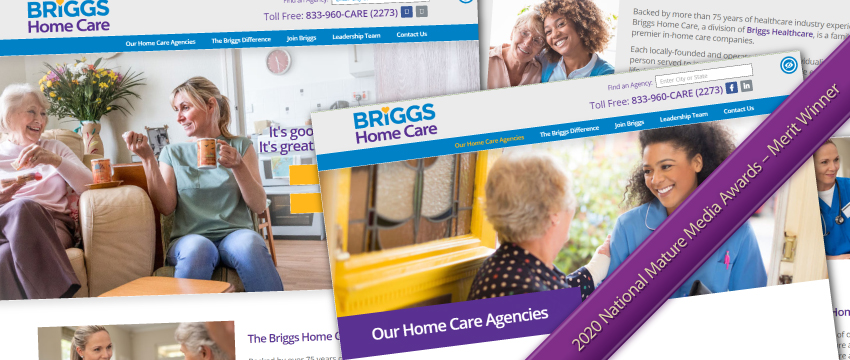 Briggs Home Care - New Logo and Award-Winning Website