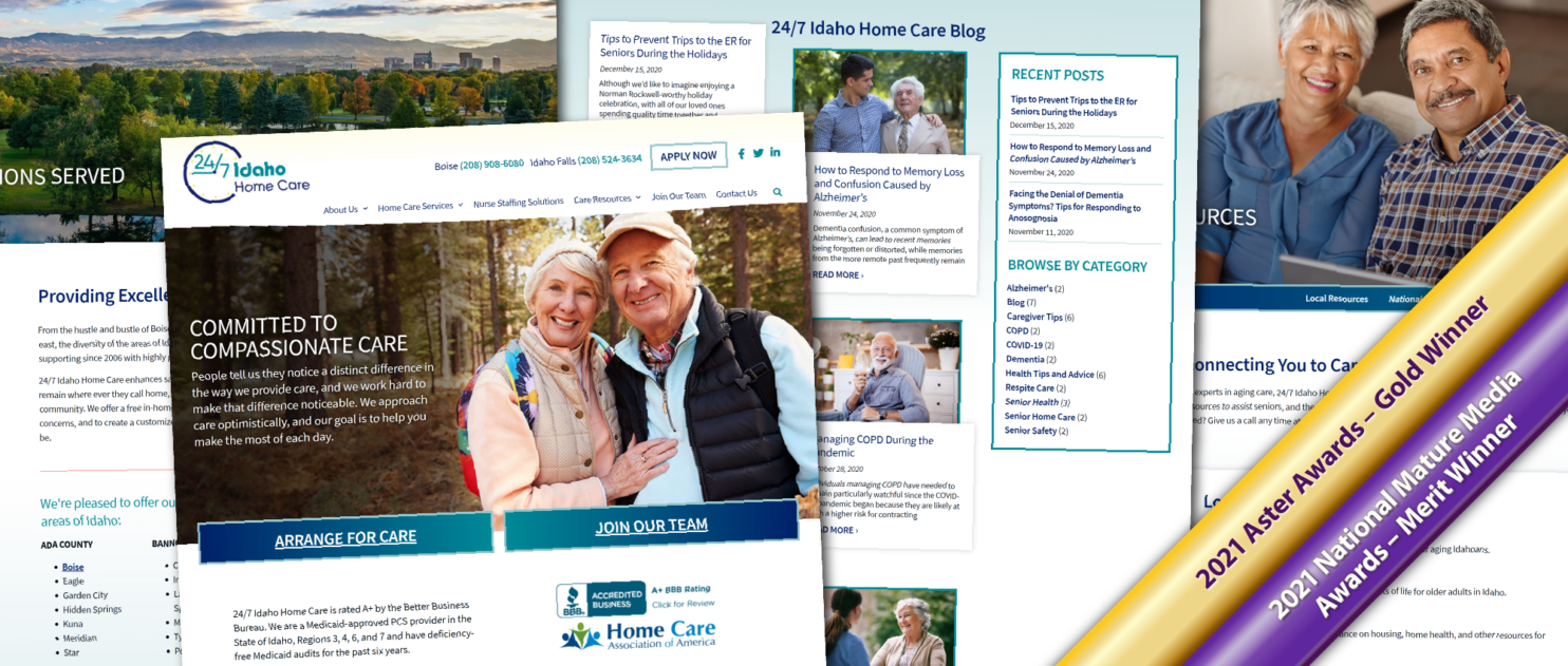 24/7 Idaho Home Care Website