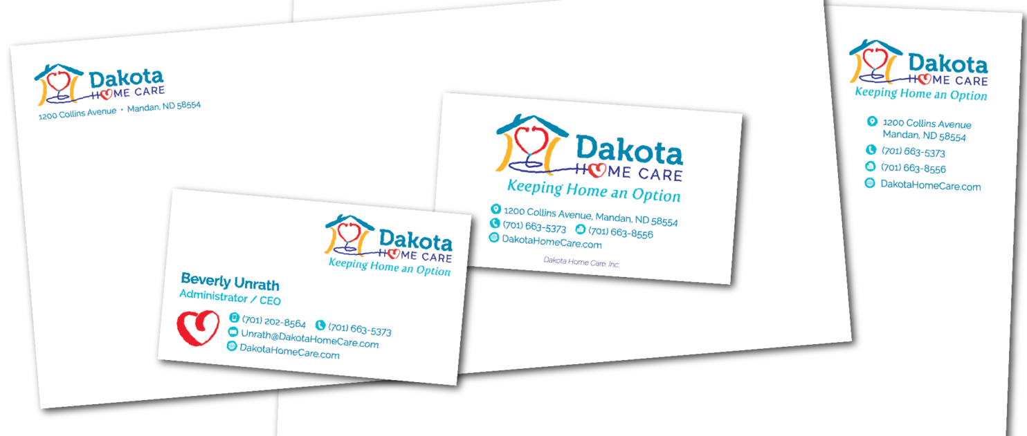 Dakota Home Care's new logo and corporate ID