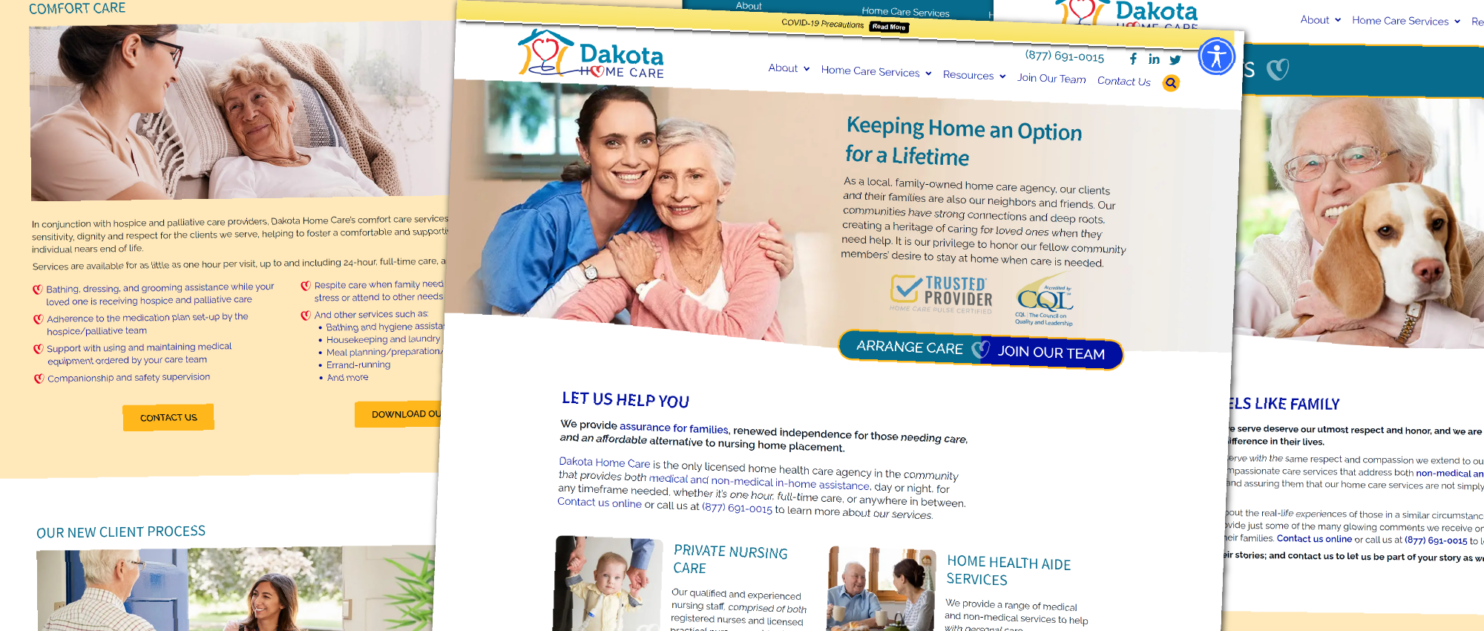 Dakota Home Care's Website
