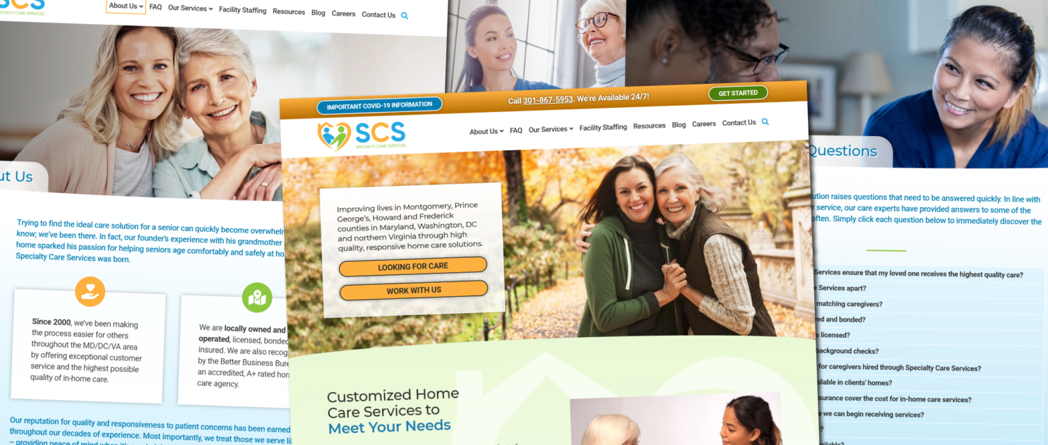 Specialty Care Services website