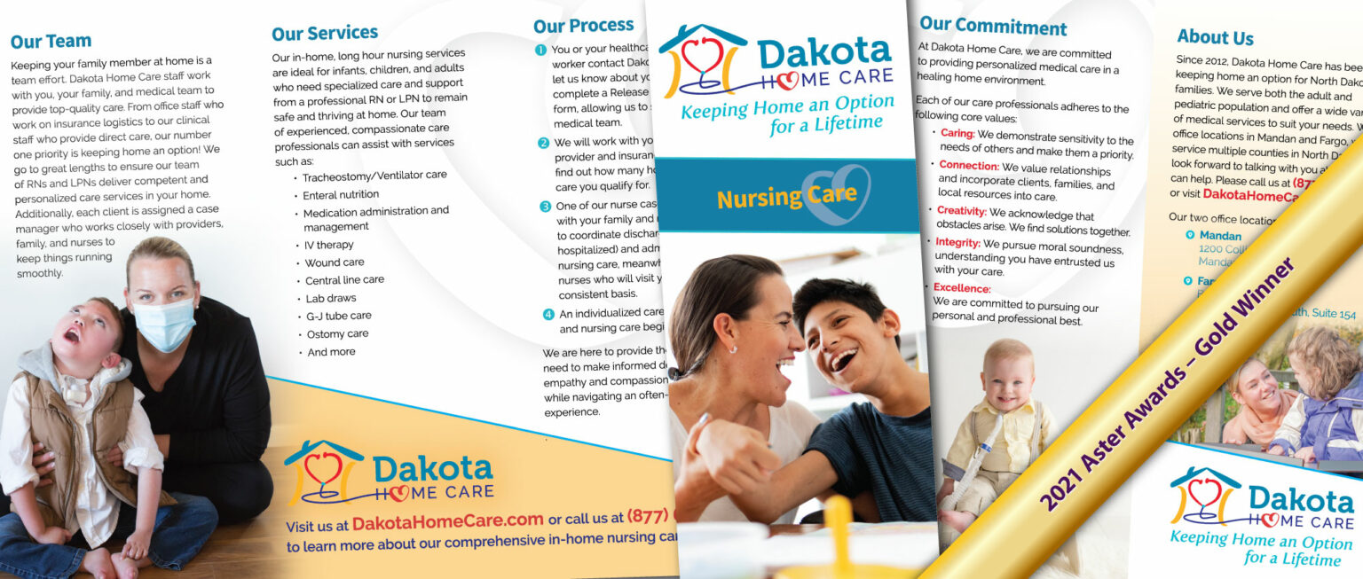 Nursing Care Brochure for Dakota Home Care in Fargo, North Dakota