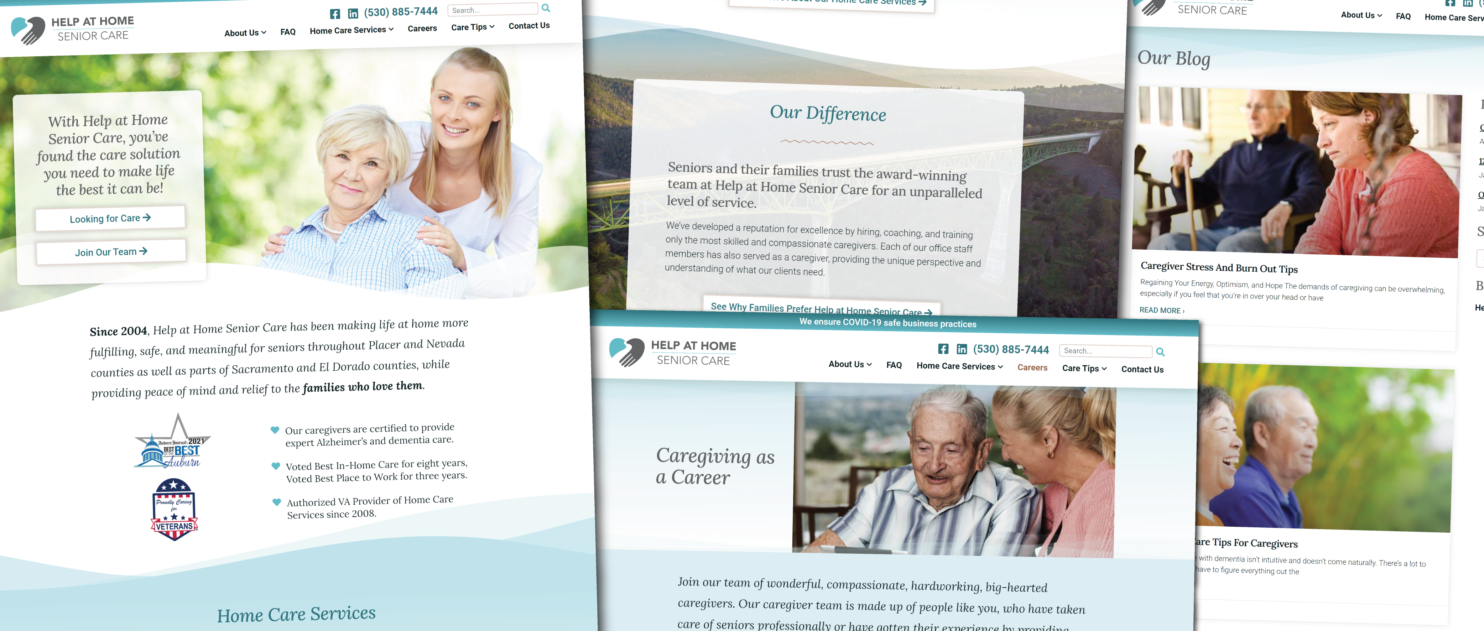 Help at Home Senior Care's New Website