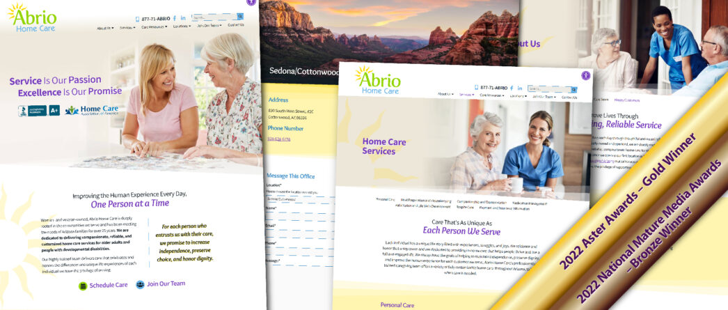 Abrio Home Care - Award Winning Website