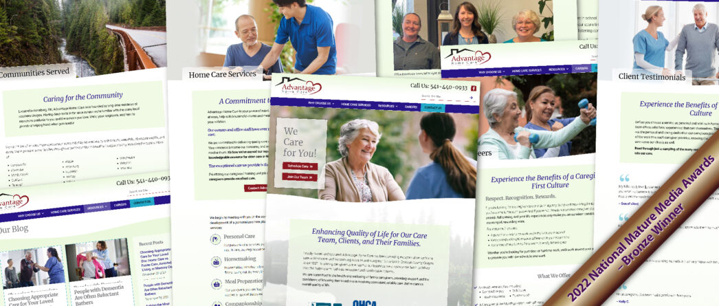Advantage Home Care website - NMMA