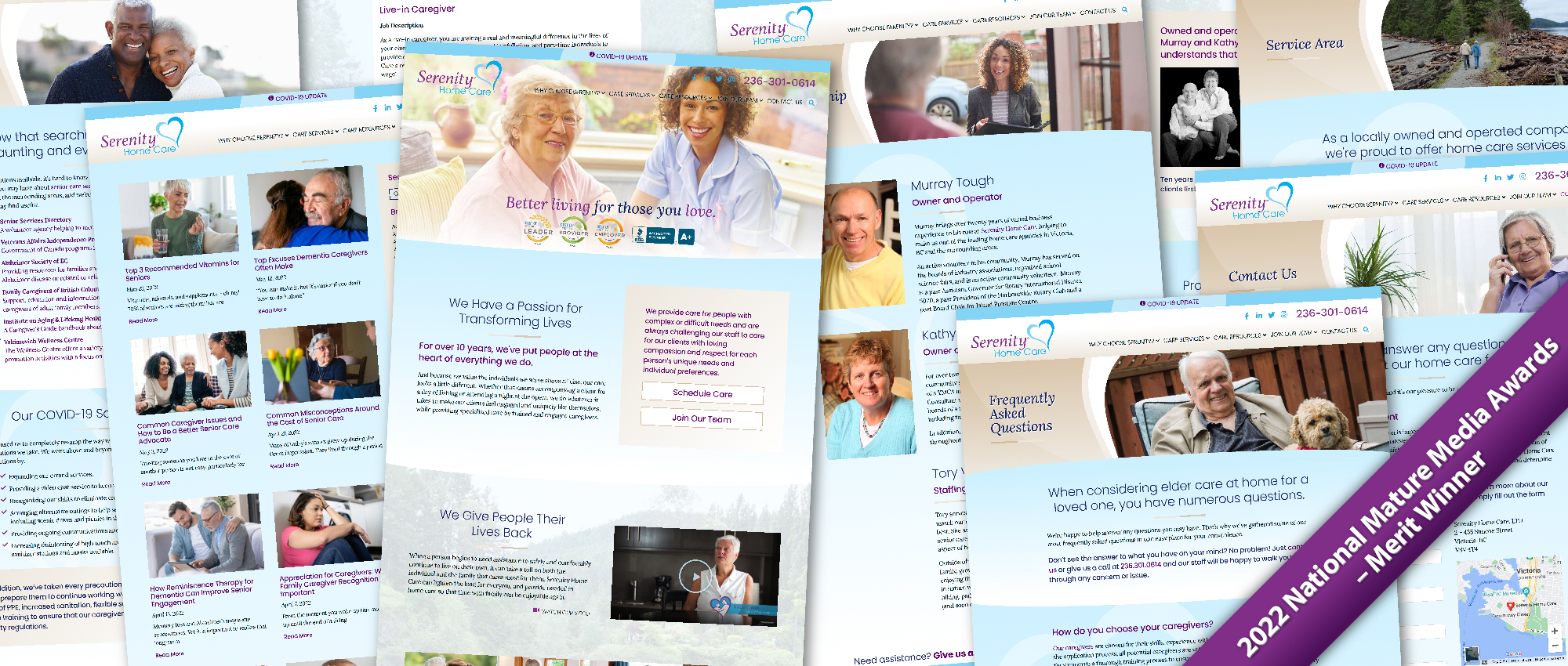 New Website For Serenity Home Care Corecubed   Serenity Home Care 2022 Website Nmma 850x360 Website 