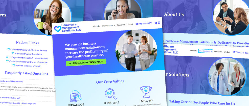 Healthcare Management Solutions' New Website image