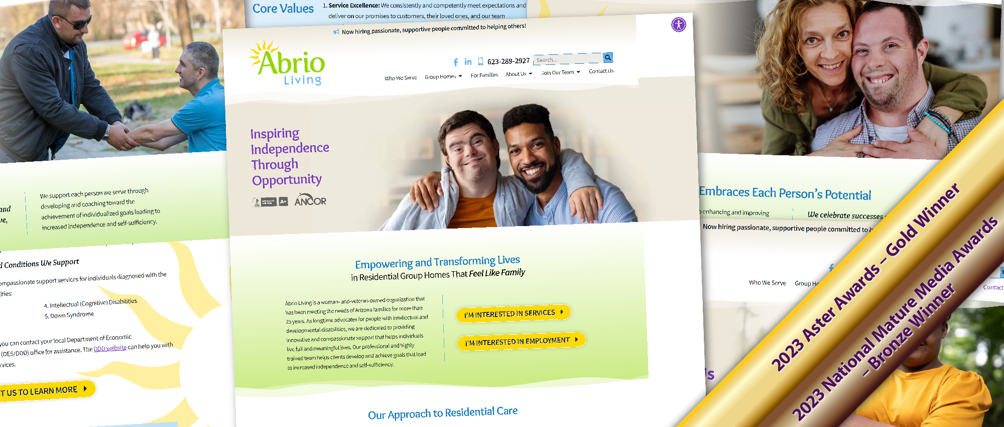 2023 Award-Winning Abrio Living Website