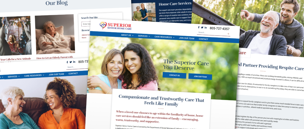 Superior Senior Home Care website