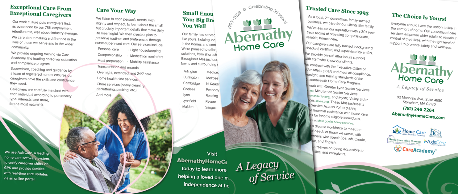 Abernathy Home Care brochure