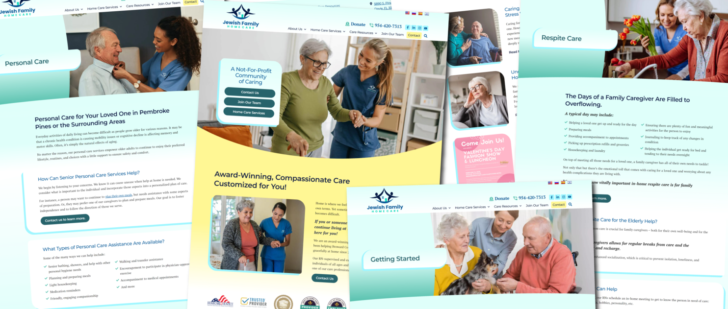 Jewish Family Home Care new website