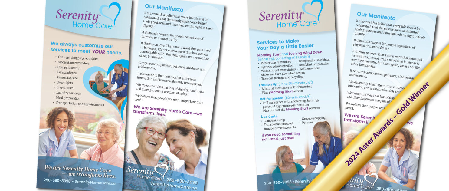 Serenity Home Care Rack Cards