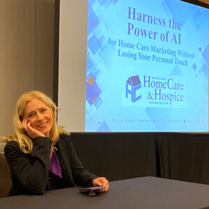 Marisa Snook at the Michigan Home Care & Hospice Association
