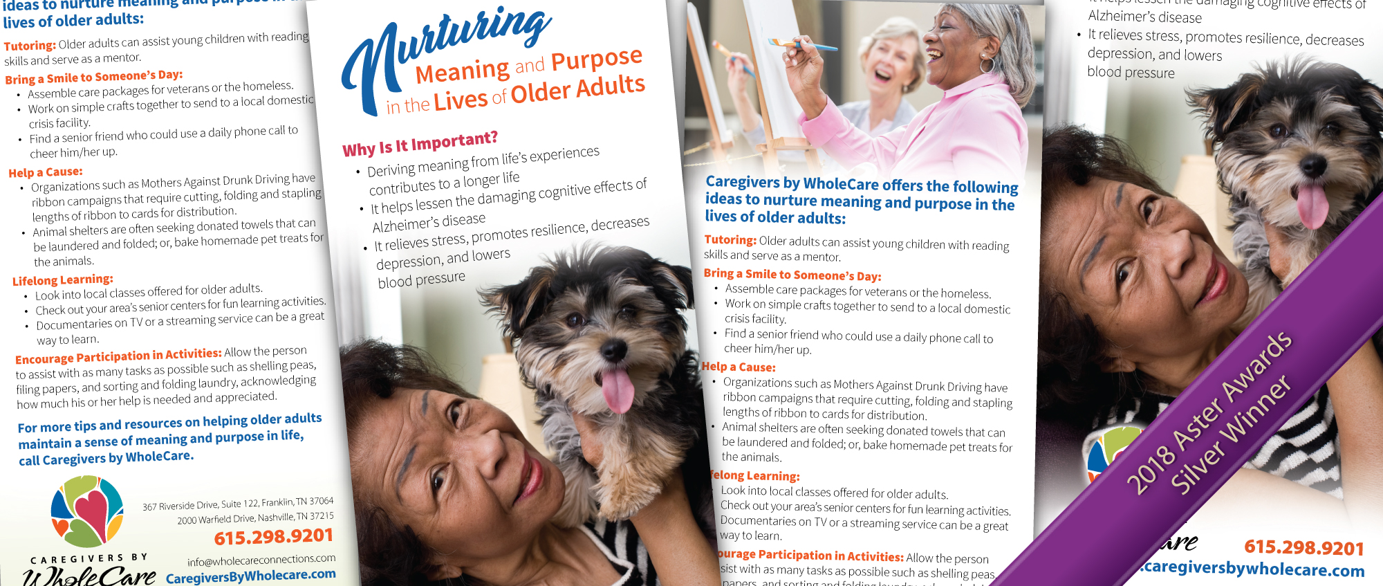 Nurturing Meaning & Purpose Rack Card for Caregivers by WholeCare