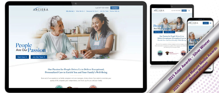 Arciera Home Care website