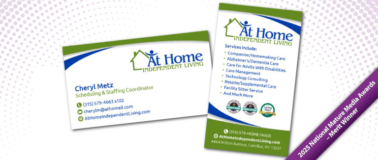 At Home Independent Living Business Cards