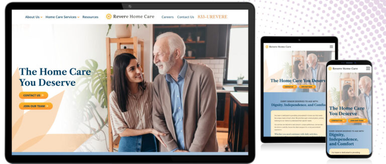 Revere Home Care website