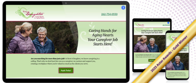 Rent-A-Daughter PPC Recruitment Landing Page - 2025 Gold Aster Award Winner