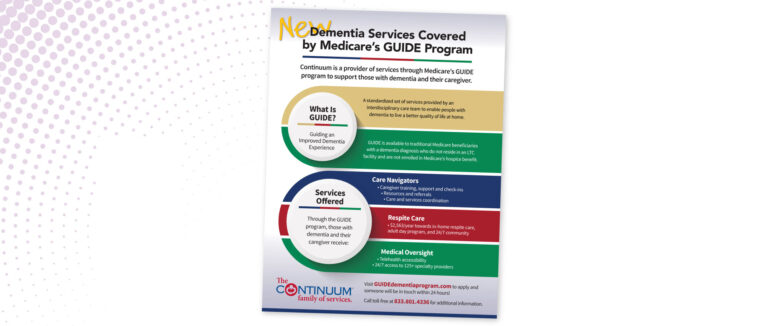 Medicare GUIDE Program Flyer for Continuum