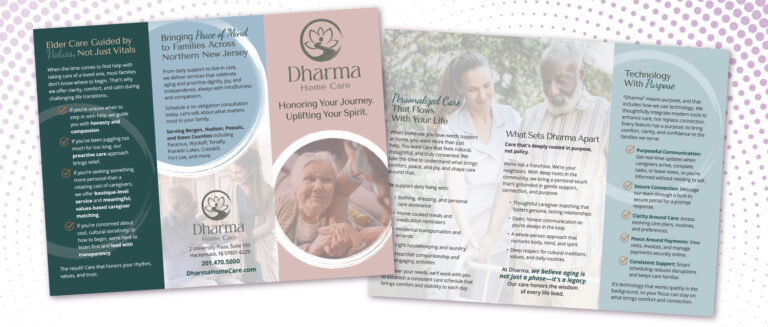 Brochure for Dharma Home Care