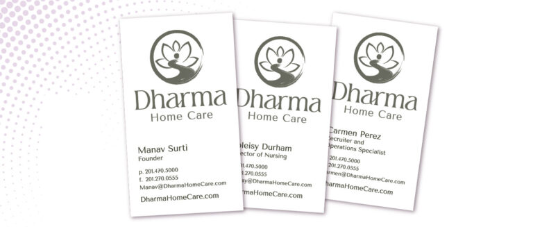 Business Cards for Dharma Home Care