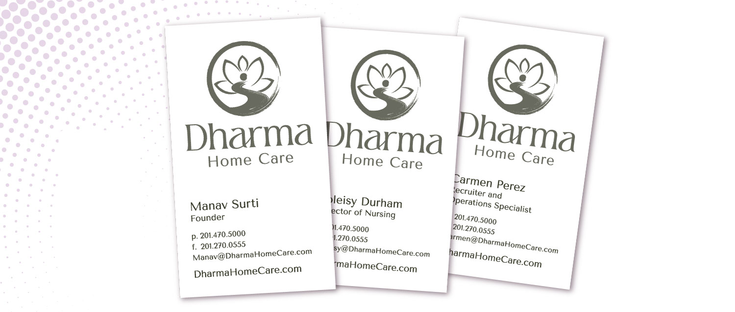 Business Cards for Dharma Home Care