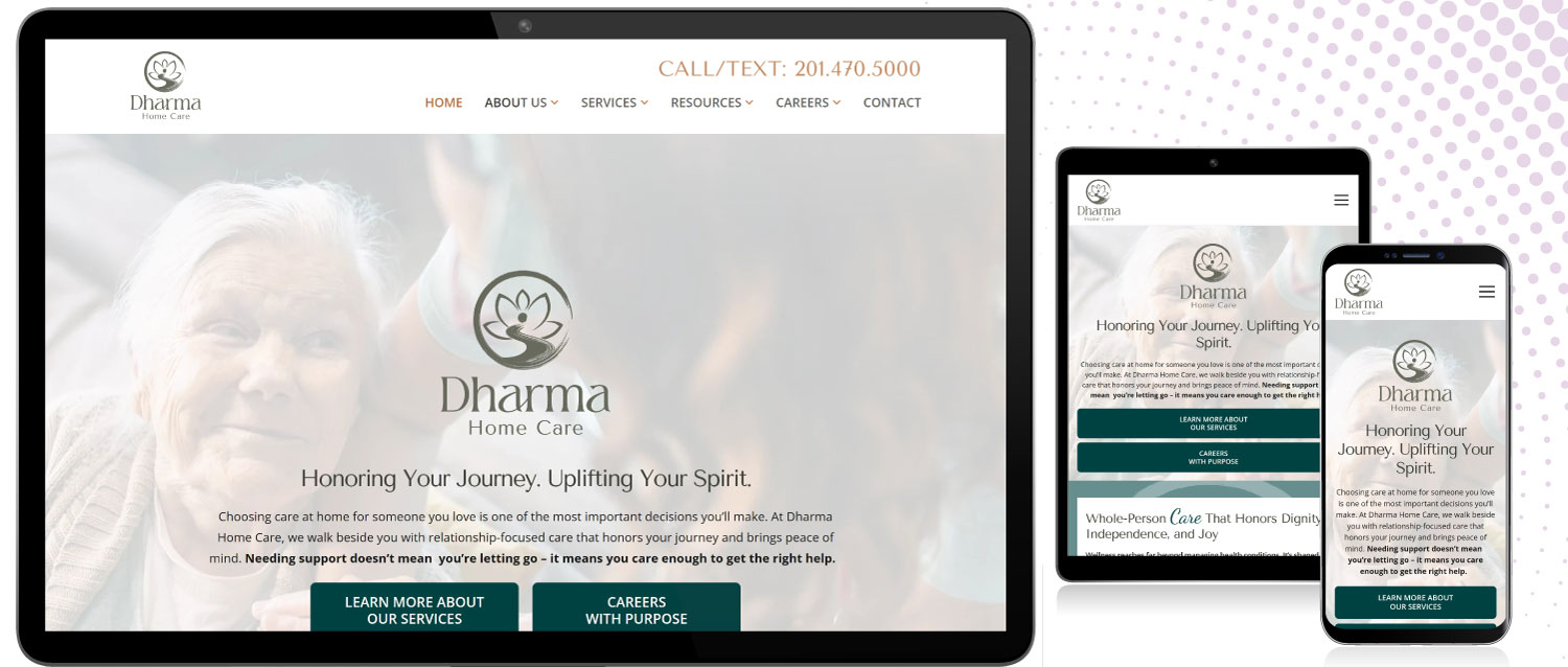 New Website for Dharma Home Care