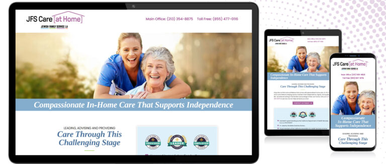 PPC Landing Page for JFS Care