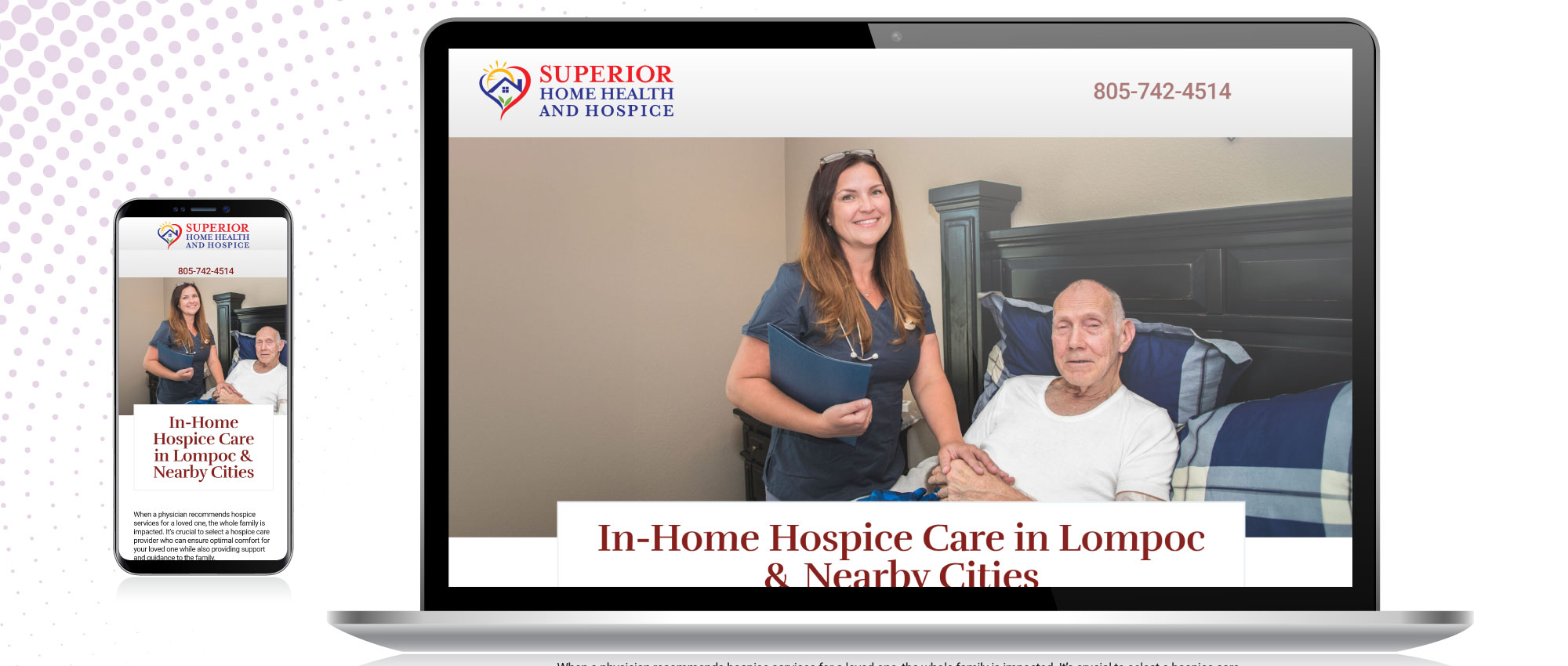 PPC Landing Page for Superior Home Health and Hospice