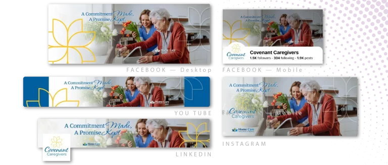 Covenant Caregivers - custom social media banners