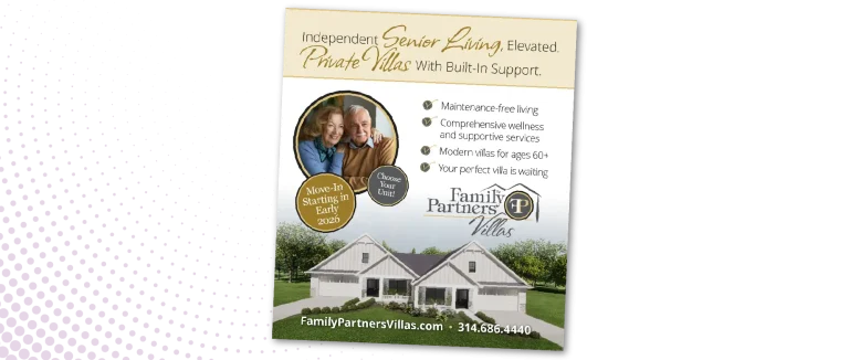 Family Partners Villas - Print advertisement
